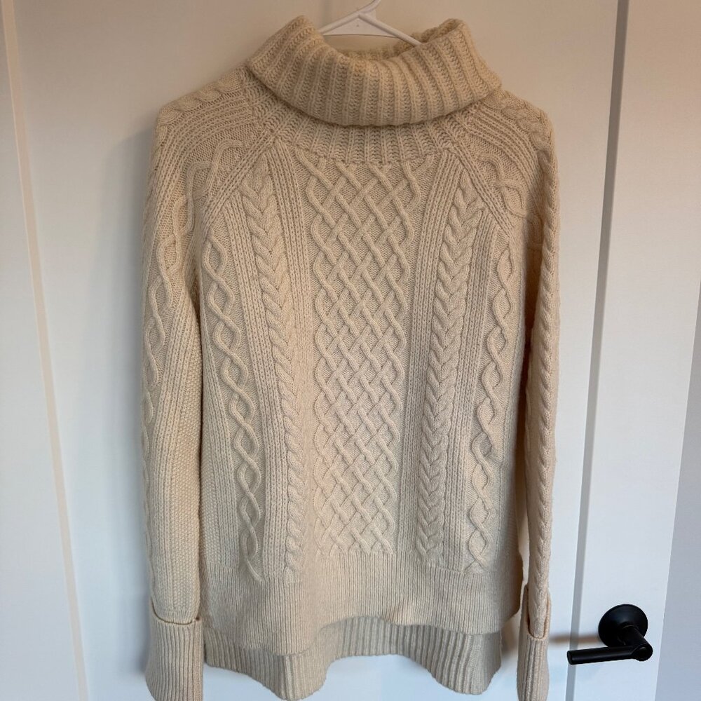 Madewell Fisherman-style Turtleneck - Cream, Size M